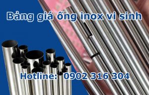 bảng giá ống inox vi sinh