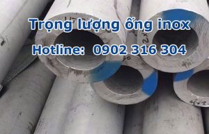 trọng lượng ống inox