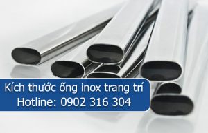 kích thước ống inox trang trí