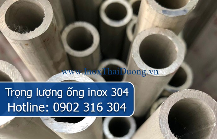 trọng lượng ống inox 304