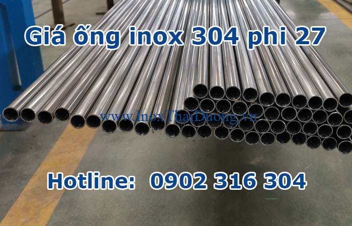 giá ống inox 304 phi 27