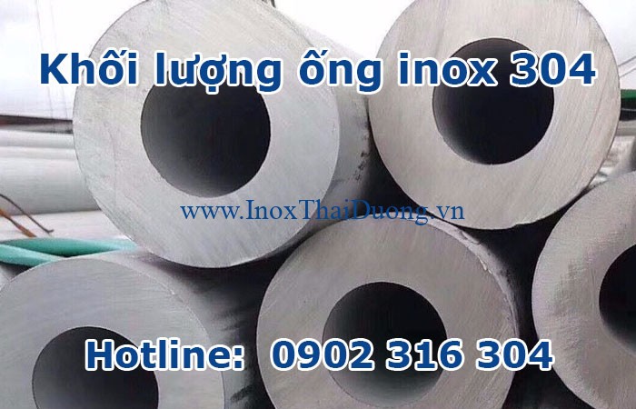 khối lượng ống inox 304
