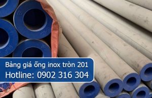 bảng giá ống inox tròn 201