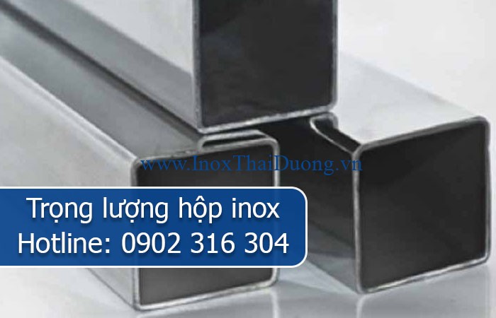trọng lượng hộp inox
