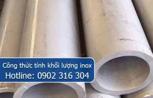 công thức tính khối lượng inox
