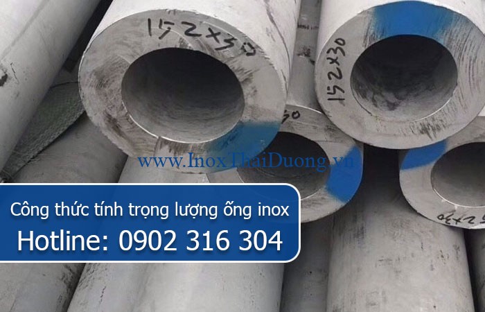 công thức tính trọng lượng ống inox