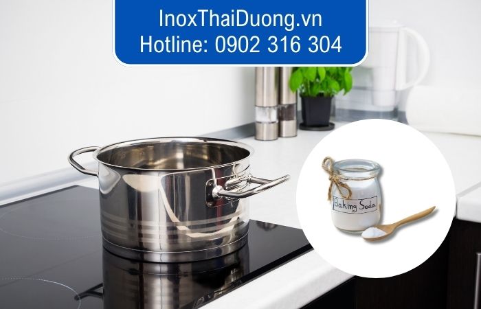 cách tẩy rỉ sét trên inox bằng baking soda